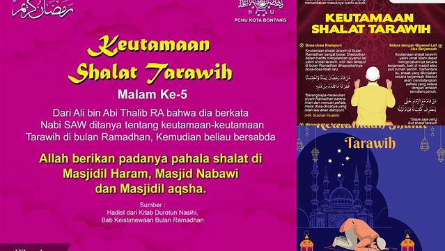 Rahasia Mendapatkan 5 Keutamaan Shalat Tarawih