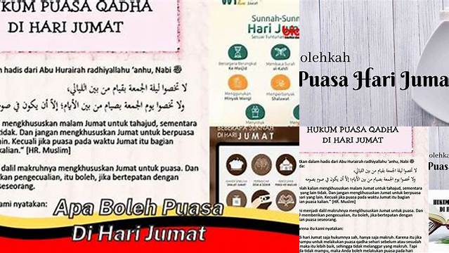 Apa Boleh Puasa Hari Jumat
