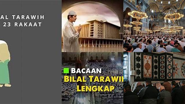 Panduan Lengkap: Apa Itu Bilal Tarawih dan Perannya dalam Salat Tarawih