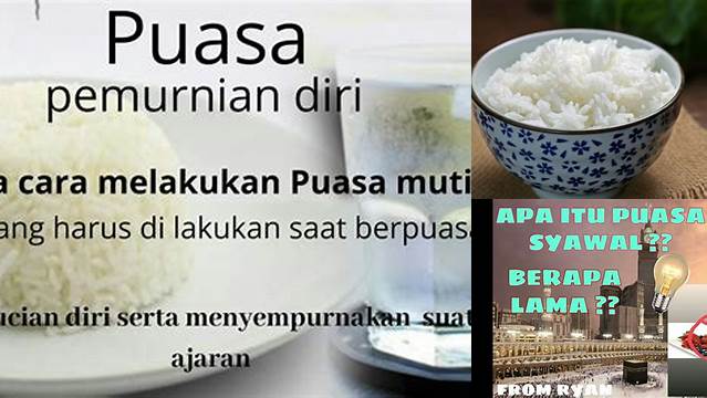 Apa Itu Puasa Mutih