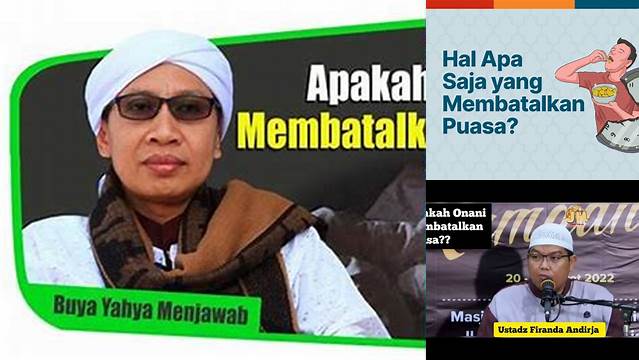 Apa Onani Membatalkan Puasa