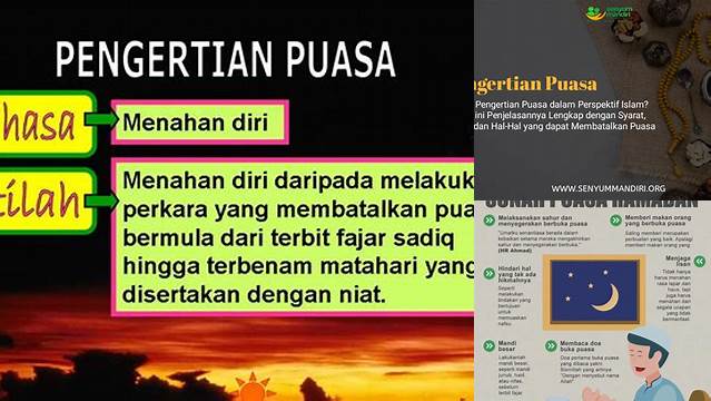 Apa Pengertian Puasa