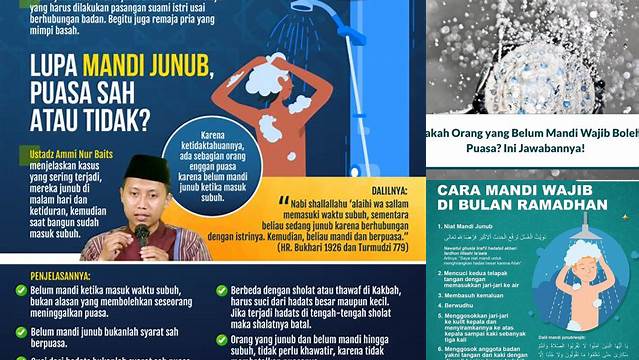 Apakah Belum Mandi Wajib Boleh Puasa