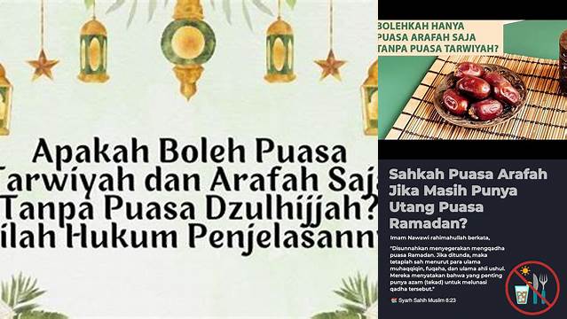 Apakah Boleh Puasa Arafah Saja