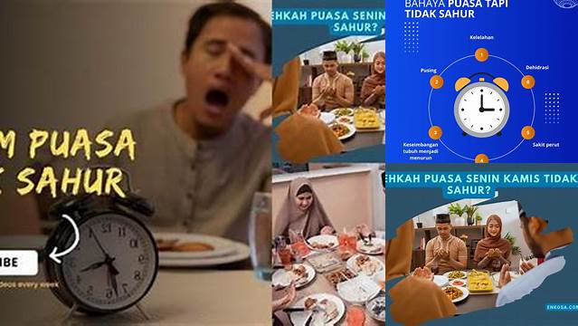 Apakah Boleh Puasa Tidak Sahur