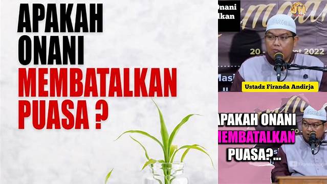 Apakah Onani Membatalkan Puasa