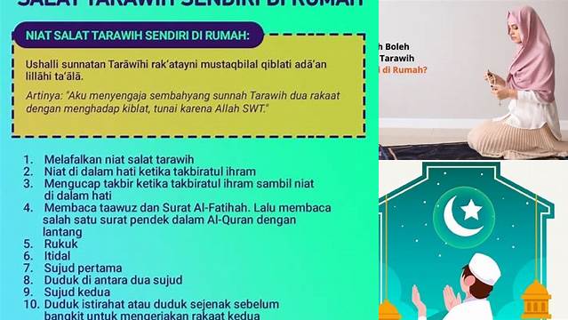 Apakah Sholat Tarawih Boleh Dikerjakan Sendiri?