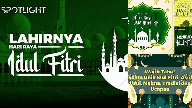 Asal Usul Idul Fitri