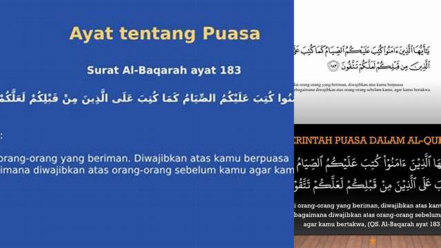 Ayat Al Quran Tentang Puasa