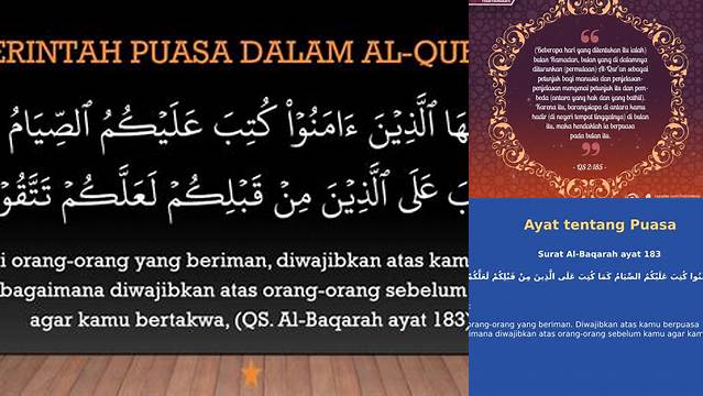 Ayat Alquran Tentang Puasa