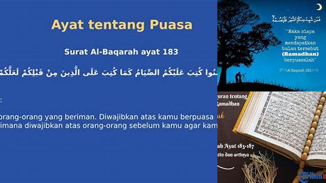 Ayat Tentang Puasa Ramadan