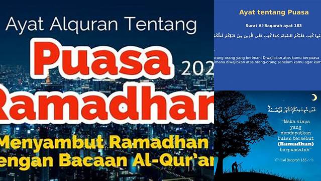 Ayat Tentang Puasa Ramadhan