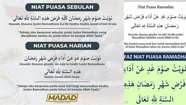 Baca Doa Niat Puasa