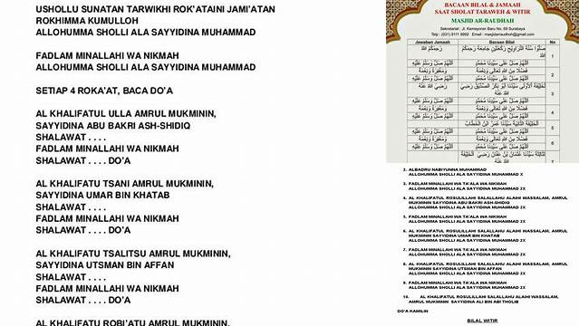 Cara Membaca Bilal Tarawih yang Benar dan Khusyuk