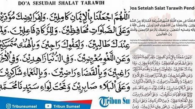 Panduan Lengkap: Bacaan Doa Setelah Tarawih untuk Ibadah yang Sempurna
