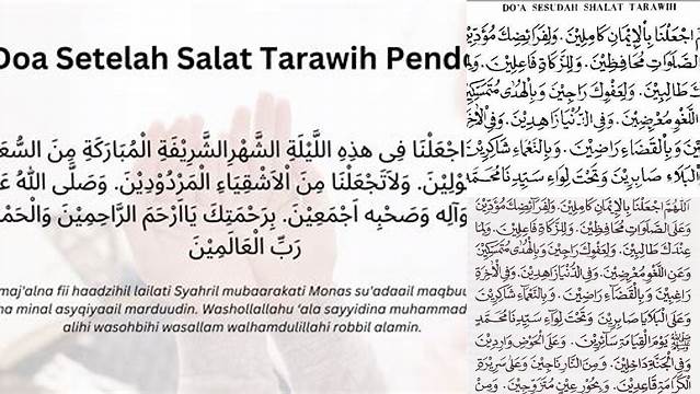 Tips Membaca Doa Sholat Tarawih yang Benar