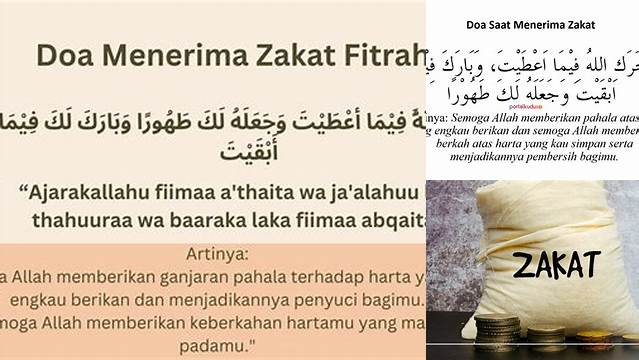 Cara Mudah Bacaan Menerima Zakat yang Benar