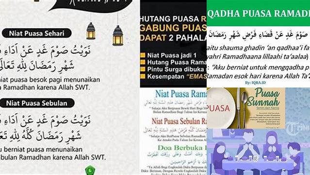 Bacaan Niat Membayar Hutang Puasa Ramadhan