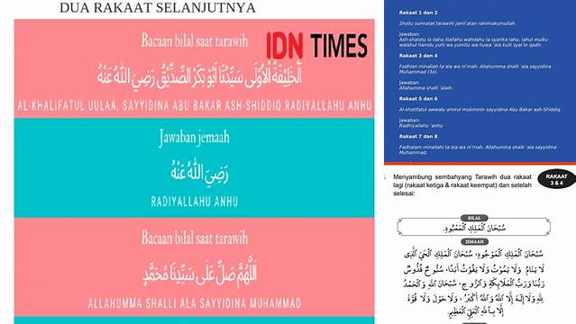 Panduan Lengkap Bacaan Sebelum Tarawih: Tingkatkan Kekhusyuan dan Pahala
