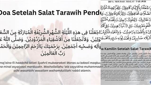 Bacaan Setelah Tarawih