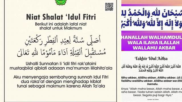 Bacaan Takbir Sholat Idul Adha