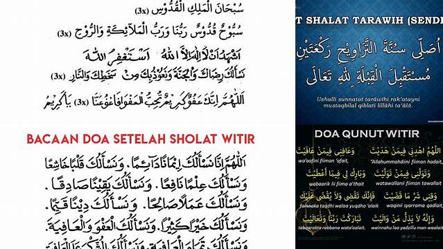 Tips Mudah Bacaan Witir Tarawih untuk Ramadan Penuh Berkah