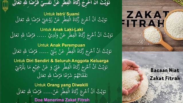 Cara Bacaan Zakat Fitrah untuk Keluarga yang Benar