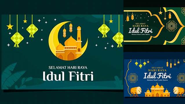 Baground Banner Idul Fitri