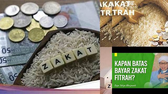 Panduan Lengkap: Batas Akhir Pembayaran Zakat Fitrah dan Cara Menyalurkannya