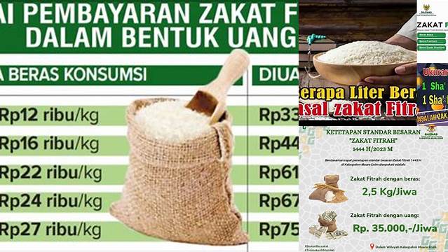 Berapa Liter Beras yang Harus Dikeluarkan untuk Zakat Fitrah?