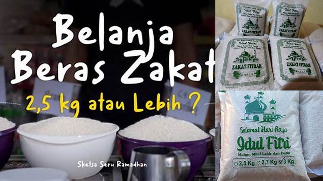 Panduan Lengkap Berat Beras Zakat Fitrah