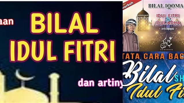 Bilal Shalat Idul Fitri