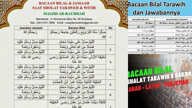 Panduan Lengkap Bilal Shalat Tarawih 11 Rakaat untuk Malam Ramadan yang Khusyuk