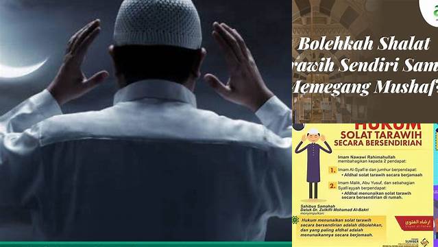 Panduan Sholat Tarawih Sendiri: Tata Cara, Keutamaan, dan Hikmahnya