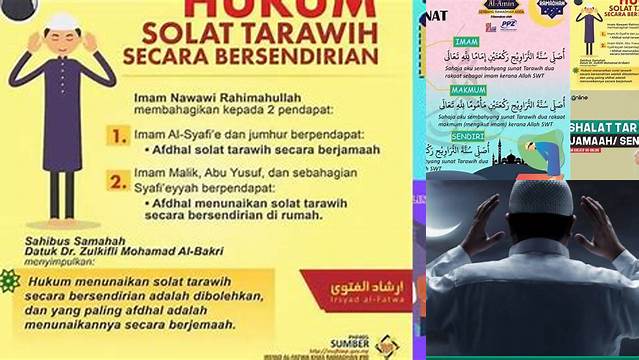 Panduan Tarawih Sendiri: Cara, Hikmah, dan Tips Khusyuk