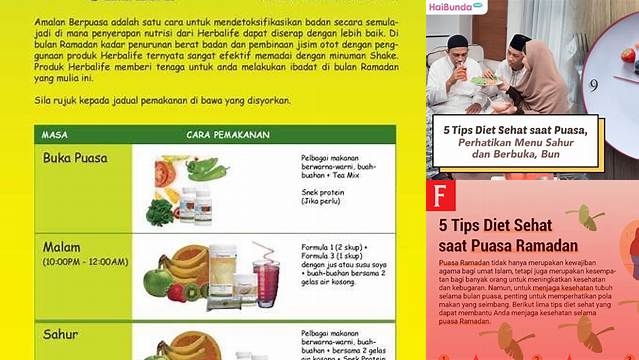 Cara Diet Saat Puasa