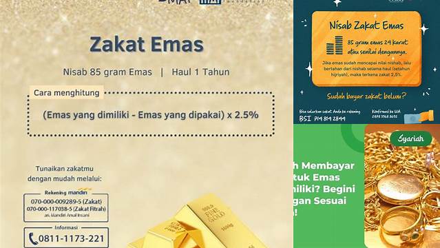 Cara Mudah Hitung Zakat Emas, Yuk Cari Tahu!