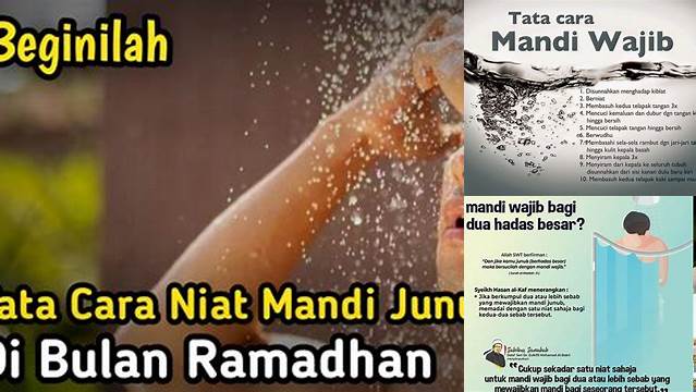 Cara Mandi Wajib Saat Puasa