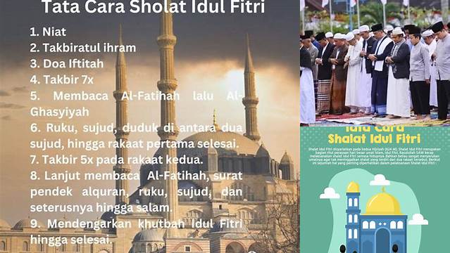 Cara Melaksanakan Sholat Idul Fitri