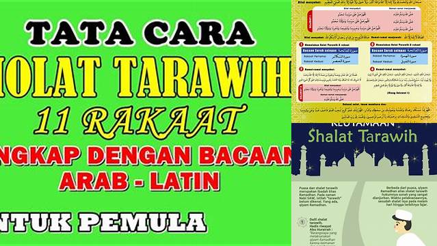 Panduan Lengkap Tata Cara Shalat Tarawih 11 Rakaat