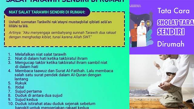 Panduan Lengkap Sholat Tarawih di Rumah Sendiri