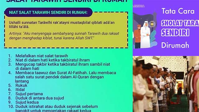 Panduan Cara Tarawih di Rumah yang Khusyuk dan Berpahala