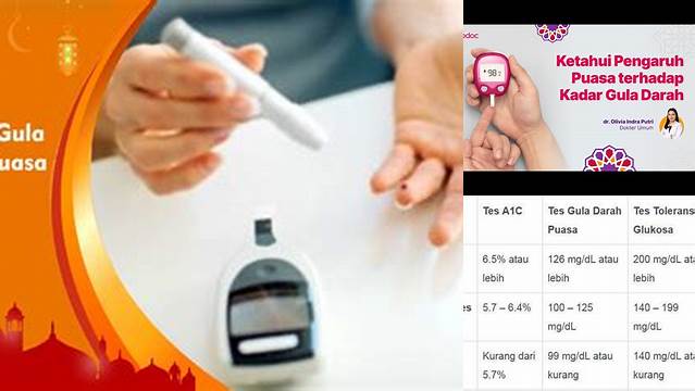 Cek Gula Darah Puasa
