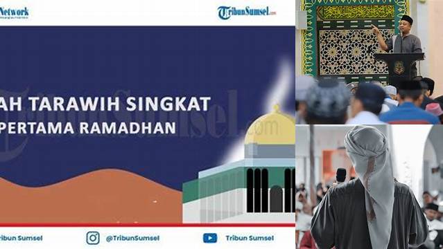 Ceramah Tarawih Singkat