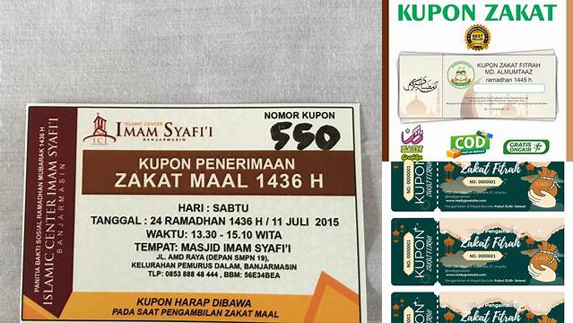 Cara Isi Kupon Zakat Fitrah yang Benar dan Sah