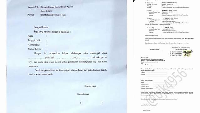 Cara Membuat Contoh Surat Pembatalan Haji Reguler yang Benar!