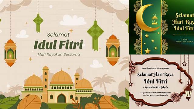 Contoh Ucapan Hari Raya Idul Fitri