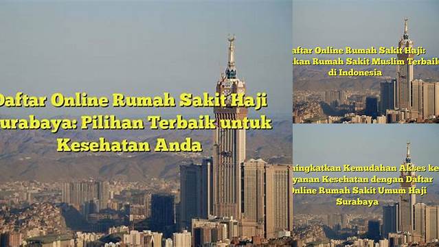 Daftar Online Rumah Sakit Haji