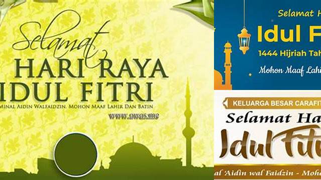 Desain Spanduk Idul Fitri