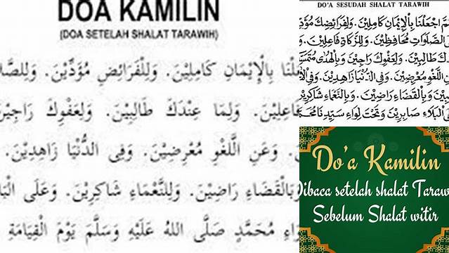 Panduan Lengkap Shalat Tarawih Kamilin: Tata Cara, Niat, dan Hikmah